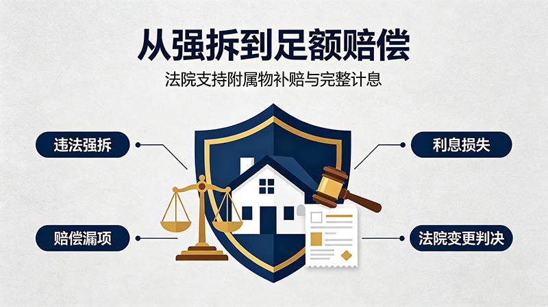 河南胜案：漏算附属物还强拆？法院直接改判，责令街道办补赔！