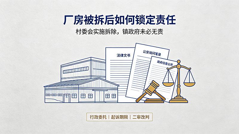 天津厂房强拆，镇政府甩锅推责？圣运律师二审改判，终获赔偿！
